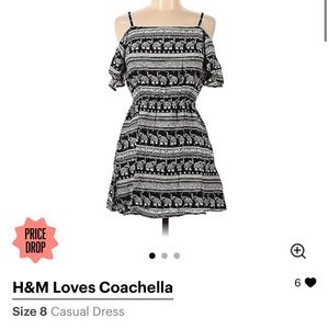 H&M Elephant Print Mini Dress